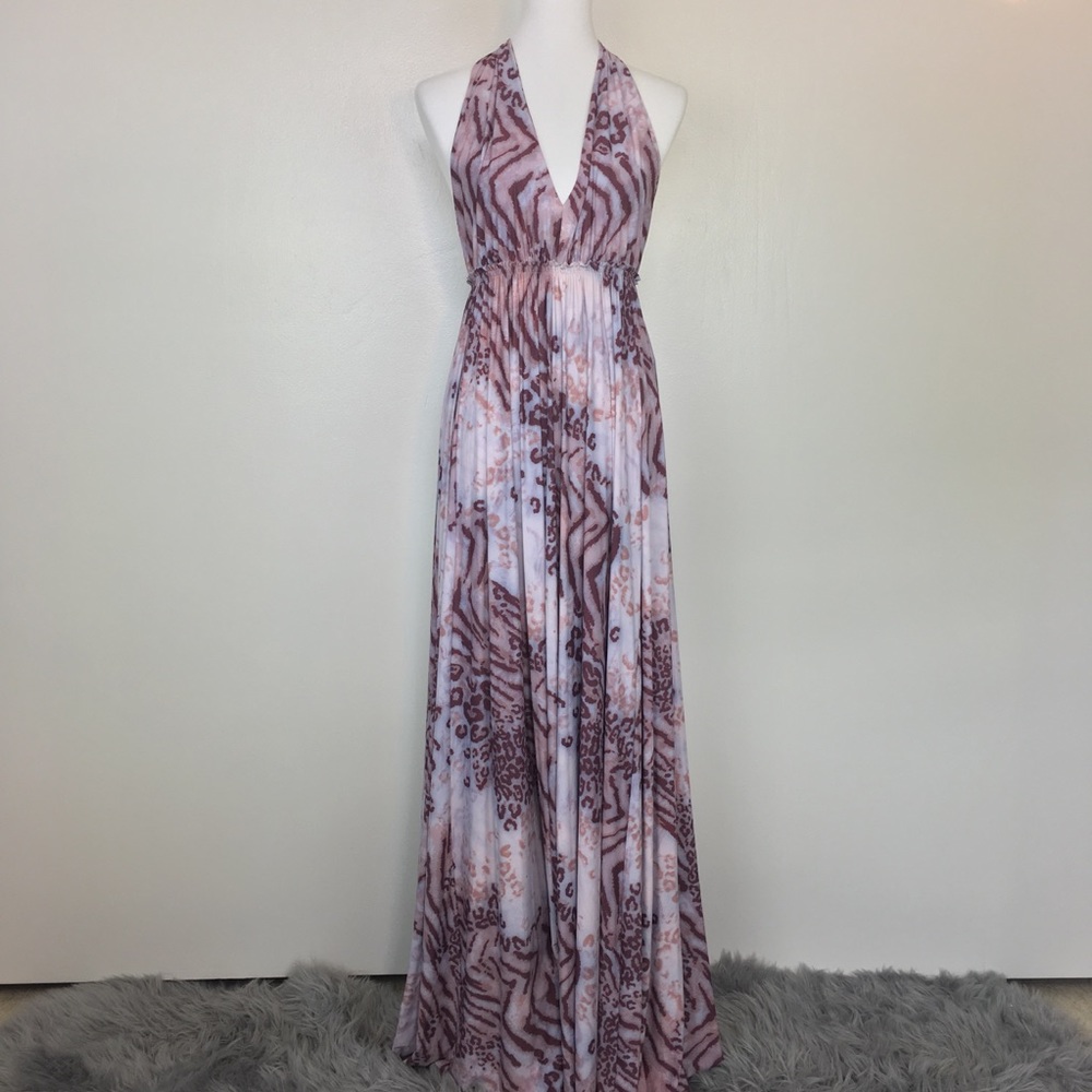 Anamaria couture Halter Maxi Dress